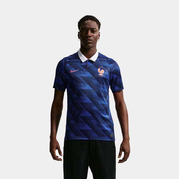 FFF 2026 Stadium Home Dri-FIT Soccer Replica Mens Jersey (Game Royal/Metallic Copper)