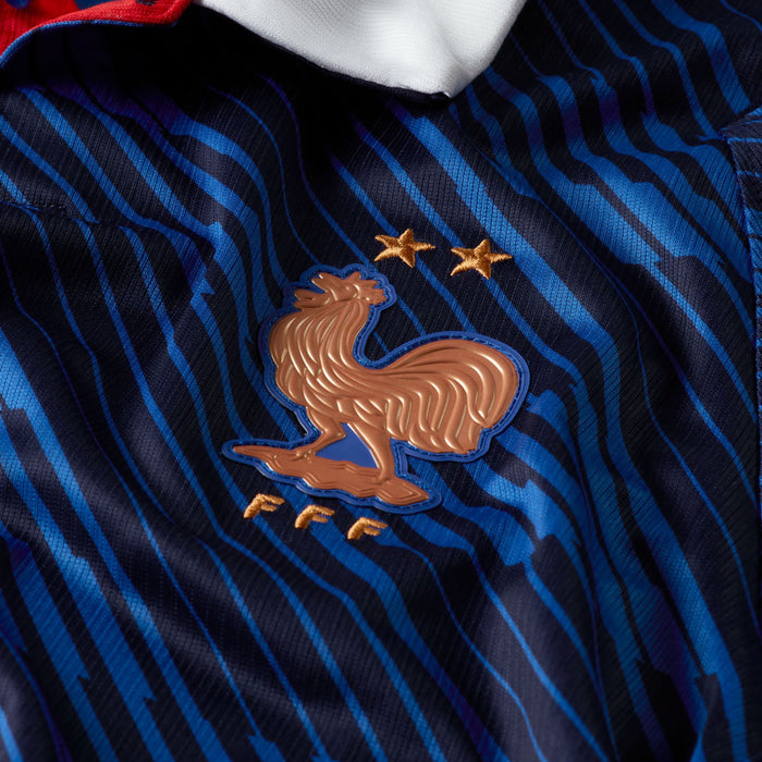 FFF 2026 Stadium Home Dri-FIT Soccer Replica Mens Jersey (Game Royal/Metallic Copper)