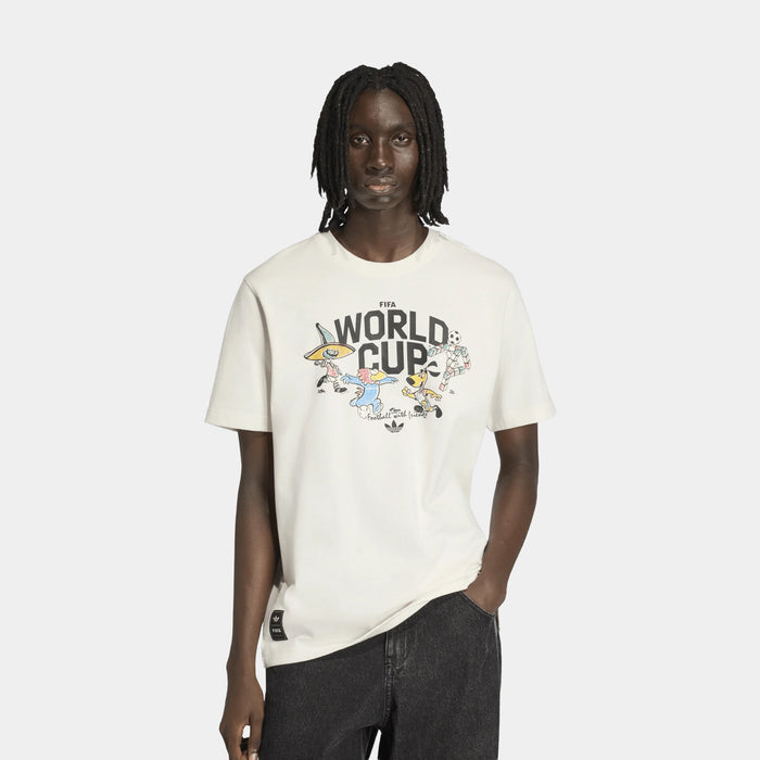 FIFA World Cup 26 Group Mascot Mens Short Sleeve Shirt (Cloud White)