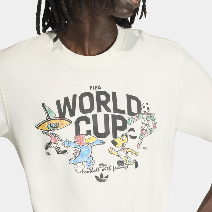 FIFA World Cup 26 Group Mascot Mens Short Sleeve Shirt (Cloud White)