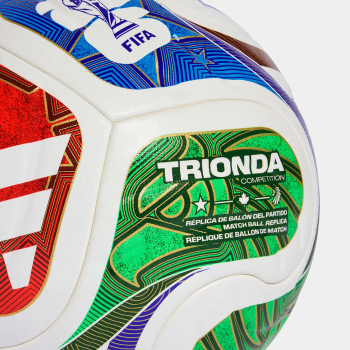 FIFA World Cup 26™ Trionda Competition Soccer Ball (White/Solar Blue/Hi-Res Red/Flash Lime)