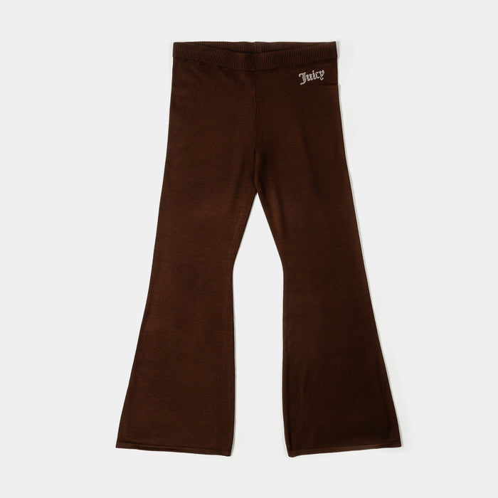 Fine Knit Bling Pants Womens Pants (Brown)