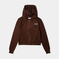 Fine Knit Bling Womens Jacket (Brown)