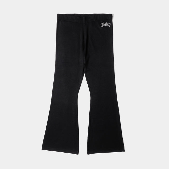 Fine Knit Bling Womens Pants (Black)