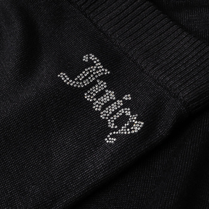 Fine Knit Bling Womens Pants (Black)