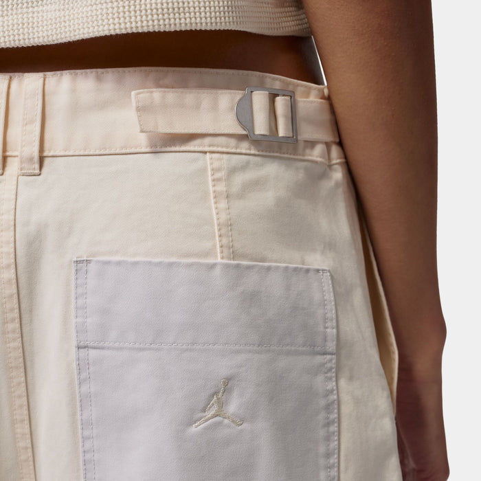 Flight '91 Wide Leg Baggy Womens Pants (Chalk/Vast Grey)