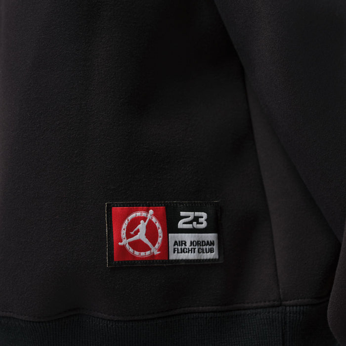 Jordan Flight Club Fleece Full Zip Knit Mens Hoodie (Black)