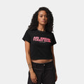 Flight Club Graphic Womens Short Sleeve Shirt (Black)