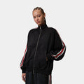 Flight Fleece French terry Full Zip Womens Jacket (Black/Dark Smoke Grey)