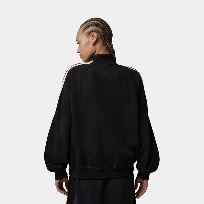 Flight Fleece French terry Full Zip Womens Jacket (Black/Dark Smoke Grey)