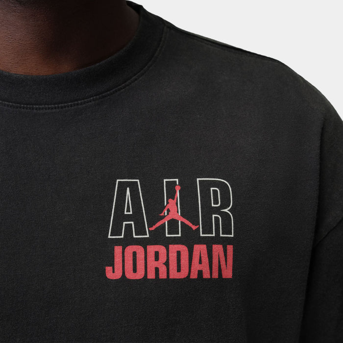 Flight Mens Short Sleeve Shirt (Black/University Red)