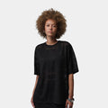 Flight Open Knit Womens Short Sleeve Shirt (Black)