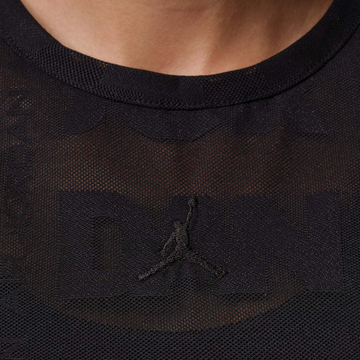Flight Open Knit Womens Short Sleeve Shirt (Black)