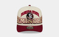 Florida State Seminoles Arched 950AF Snapback Mens Hat (White/Red)