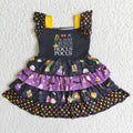 Flutter sleeve tunic Halloween dress    C3-23