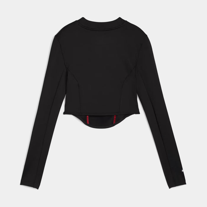 Formula 1 75 Years Corset Womens Long SLeeve Shirt (Puma Black)