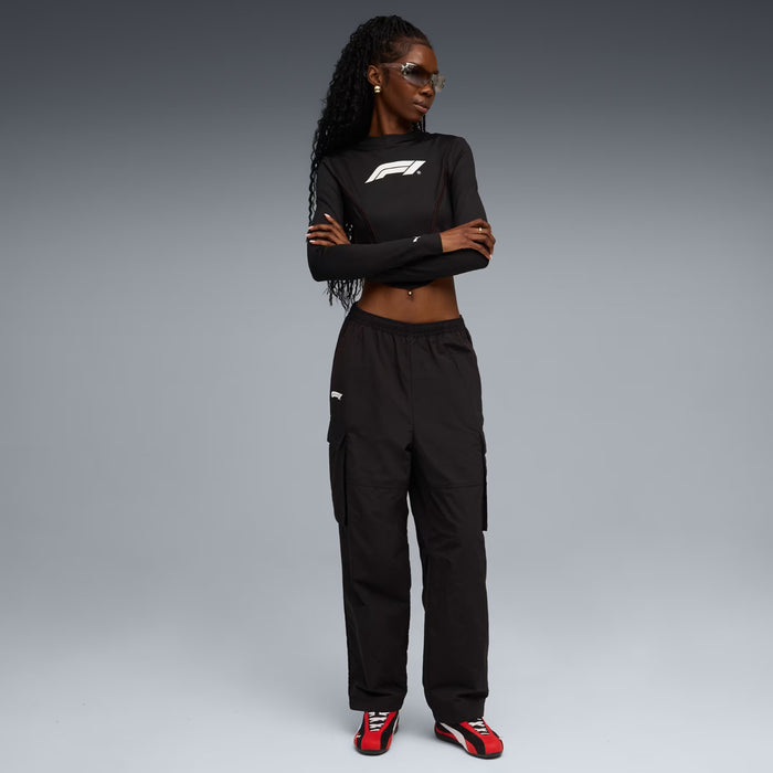 Formula 1 75 Years Corset Womens Long SLeeve Shirt (Puma Black)
