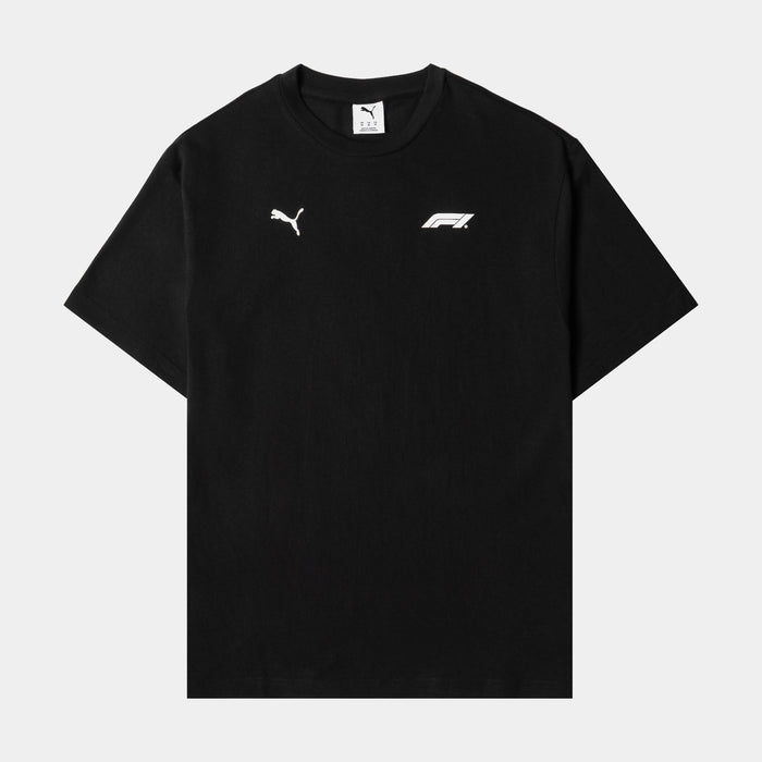 Formula 1 Motorsport Graphic Mens Short Sleeve Shirt (Black/Red)