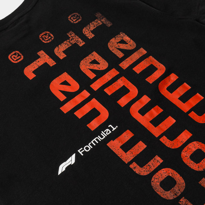 Formula 1 Motorsport Graphic Mens Short Sleeve Shirt (Black/Red)