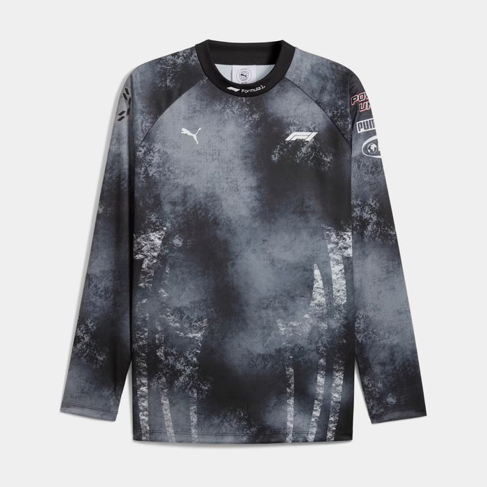 Formula 1 Motorsports Mens Long Sleeve Shirt (Puma Black)