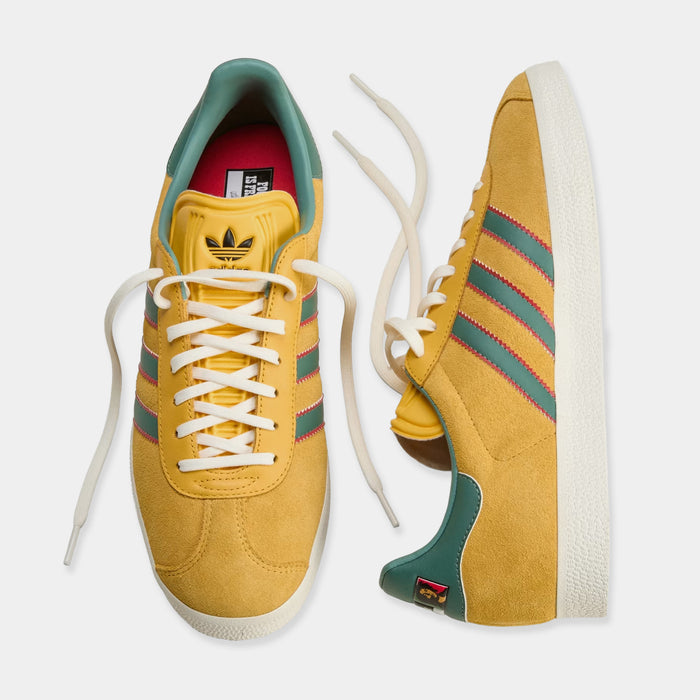 Gazelle Jamaica x Bob Marley Mens Lifestyle Shoes (Bold Gold/None/Pure Ruby)
