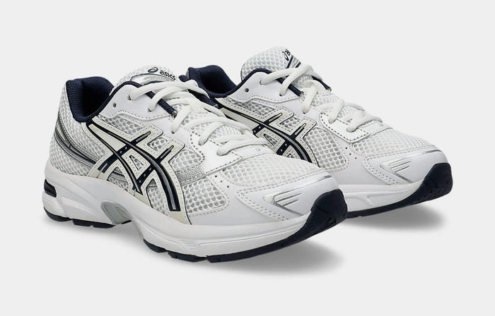 Gel 1130 Grade School Running Shoes (White/Midnight)