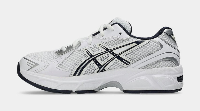 Gel 1130 Grade School Running Shoes (White/Midnight)