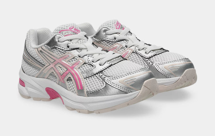 Gel 1130 Preschool Running Shoes (White/Dragon Fruit)