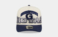 Georgetown Hoyas Arched 950AF Snapback Mens Hat (White/Navy)