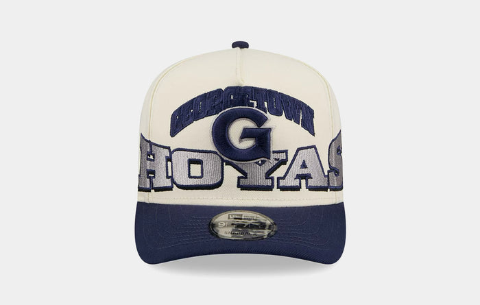 Georgetown Hoyas Arched 950AF Snapback Mens Hat (White/Navy)
