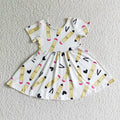 Girls back to school dress    GSD0089