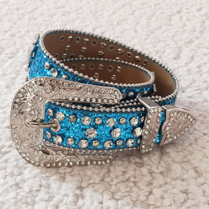 Girls BLUE belt for pants 31.5inches    GB0008