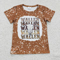 Girls cow skull print top   GT0115