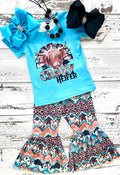 Girls CRAZY HEIFER print outfit  GSPO0372