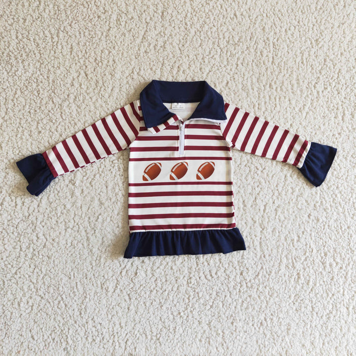 Girls football pullover top     GT0053
