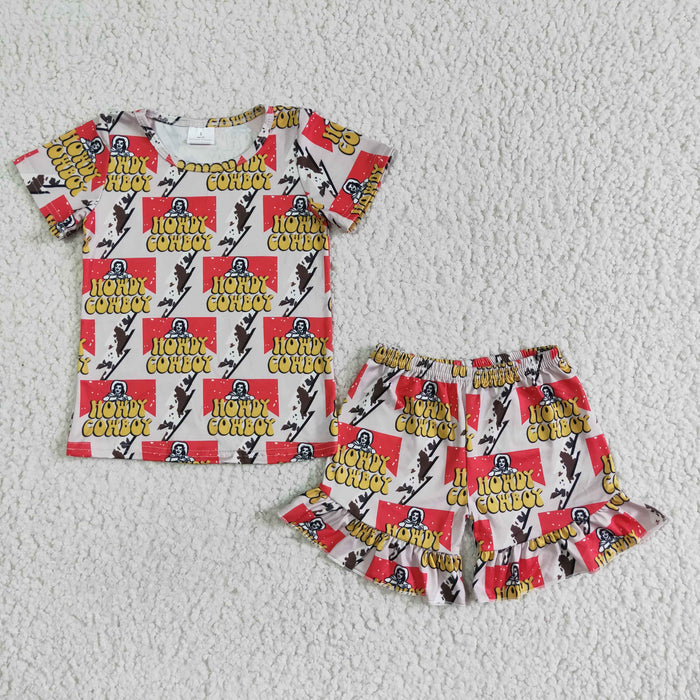 Girls short sleeved summer outfits   GSSO0119