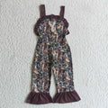 Girls sleeveless camo jumpsuit    SR0098