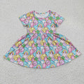 Girls St. Patrick's Day short sleeve dress  GSD0171