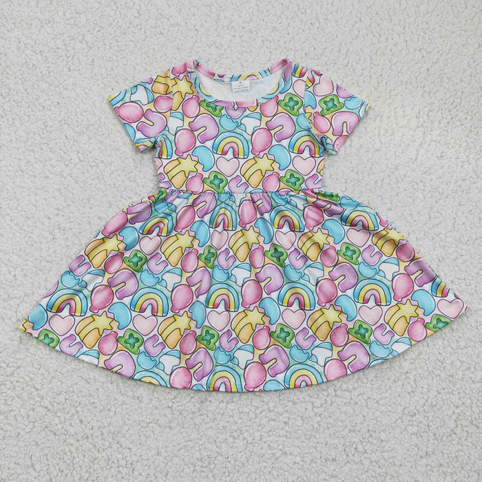 Girls St. Patrick's Day short sleeve dress  GSD0171
