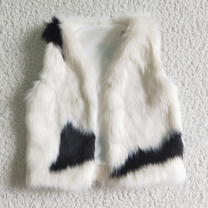 Girls vest highland cow 3pcs outfit  GLP0392