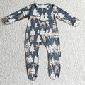 Girls winter FOOTED romper    LR0222