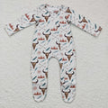 Girls winter FOOTED romper    LR0223