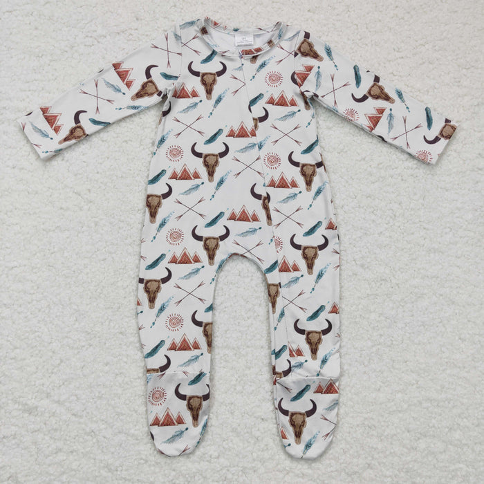 Girls winter FOOTED romper    LR0223