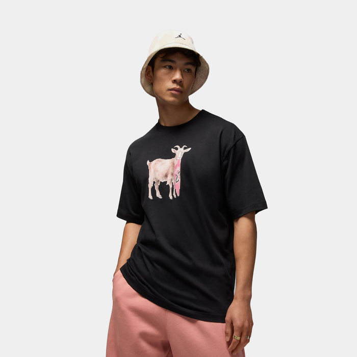 Goat Mens Short Sleeve Shirt (Black/White)
