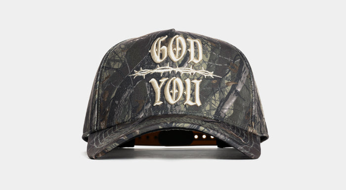 God Over You Snapback Mens Hat (Green/Cream)
