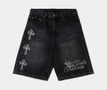 God's Favorite Denim Womens Shorts (Black/Silver)