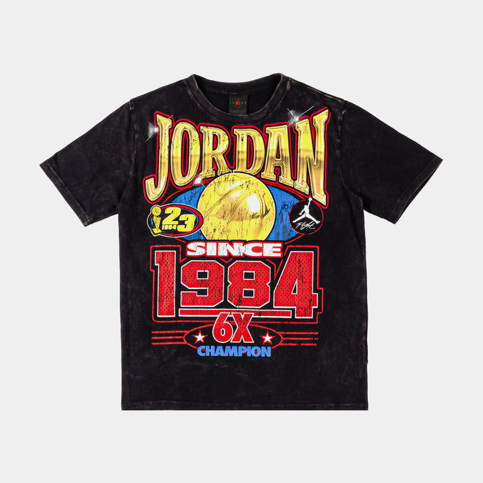 Gold 6 Times Since '84 Grade School Short Sleeve Shirt (Black)