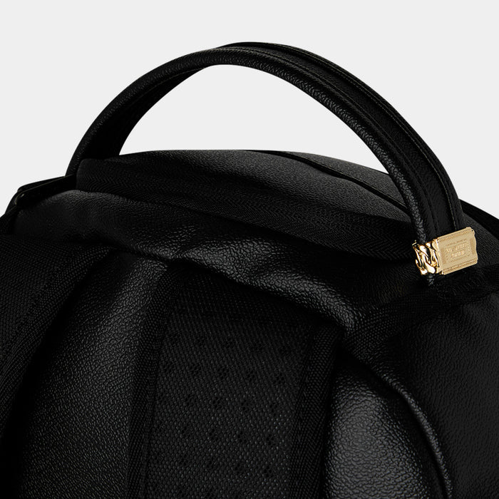 Gold Brick Luxe Mens Backpack (Black/Gold)