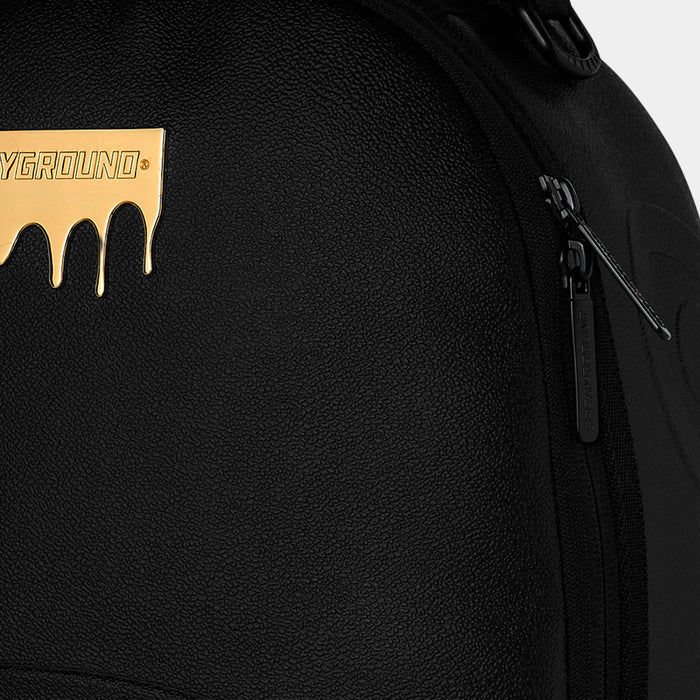 Gold Brick Luxe Mens Backpack (Black/Gold)