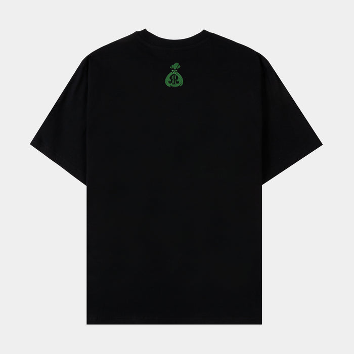 Green Skulls Men Short Sleeve Shirt (Black/Green)